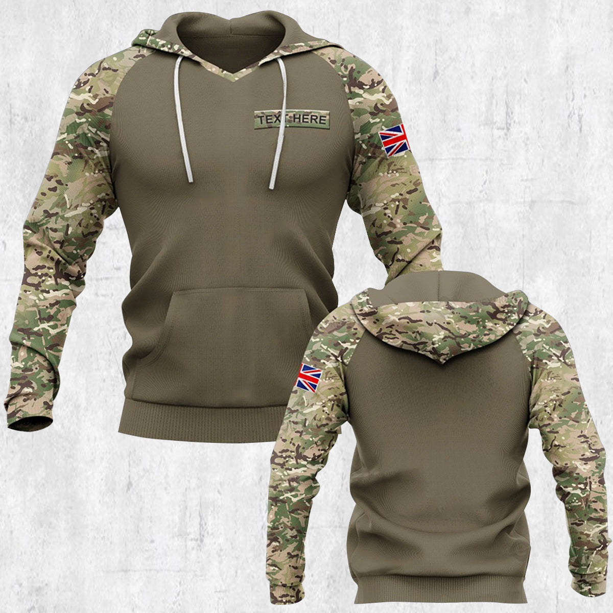 BRITISH HOODIE Customize hoodie 3d printed