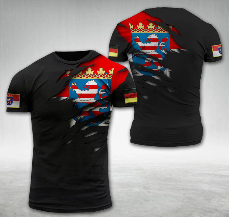 Hesse Germany National Flag T-shirt I05