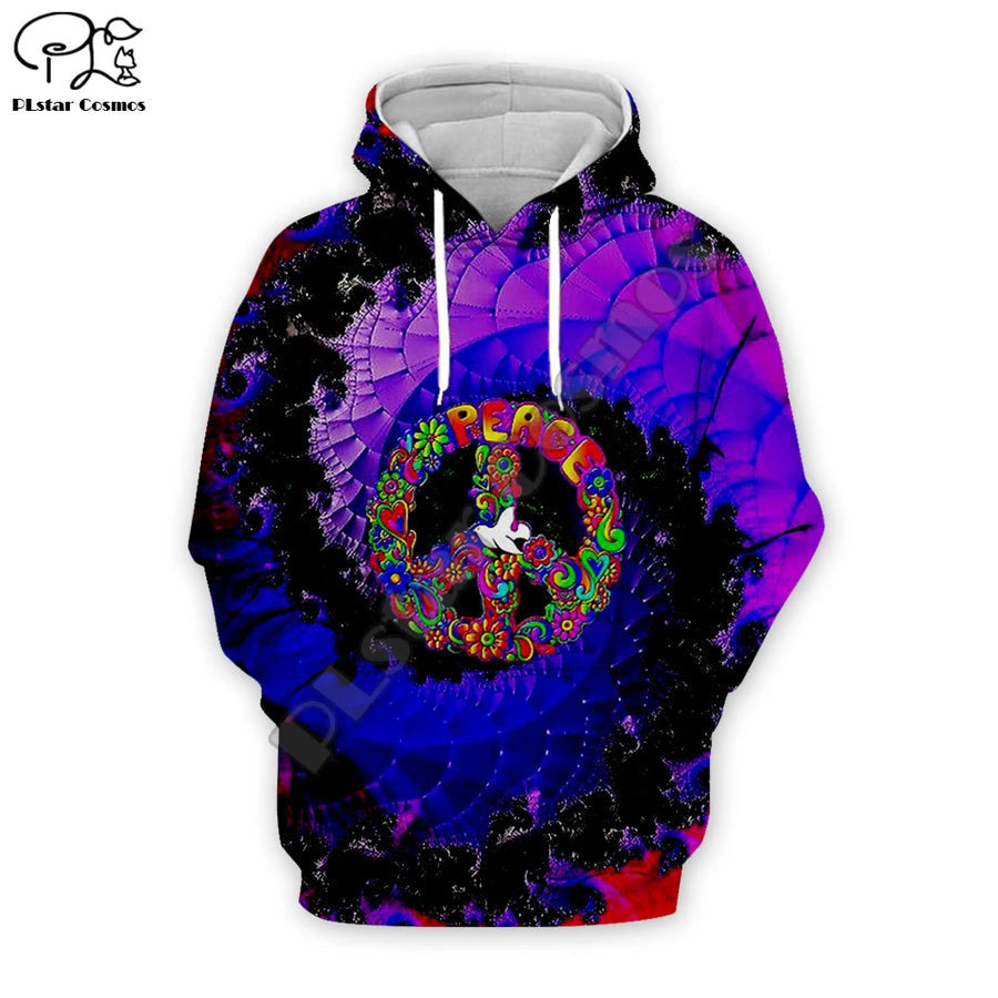 HIPPIE HOODIE 3D PRINTED-HP112