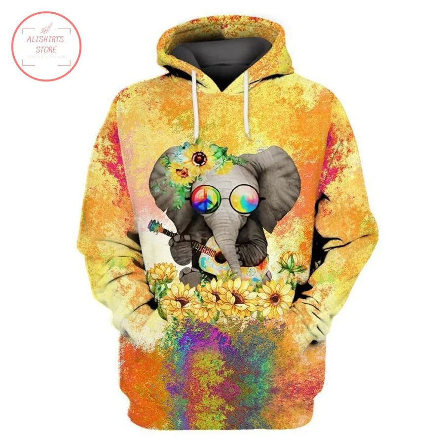 HIPPIE HOODIE 3D PRINTED-HP9