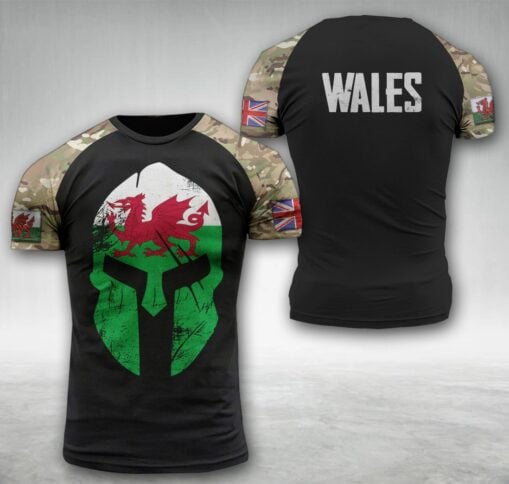 Wales Flag T-shirt spartan