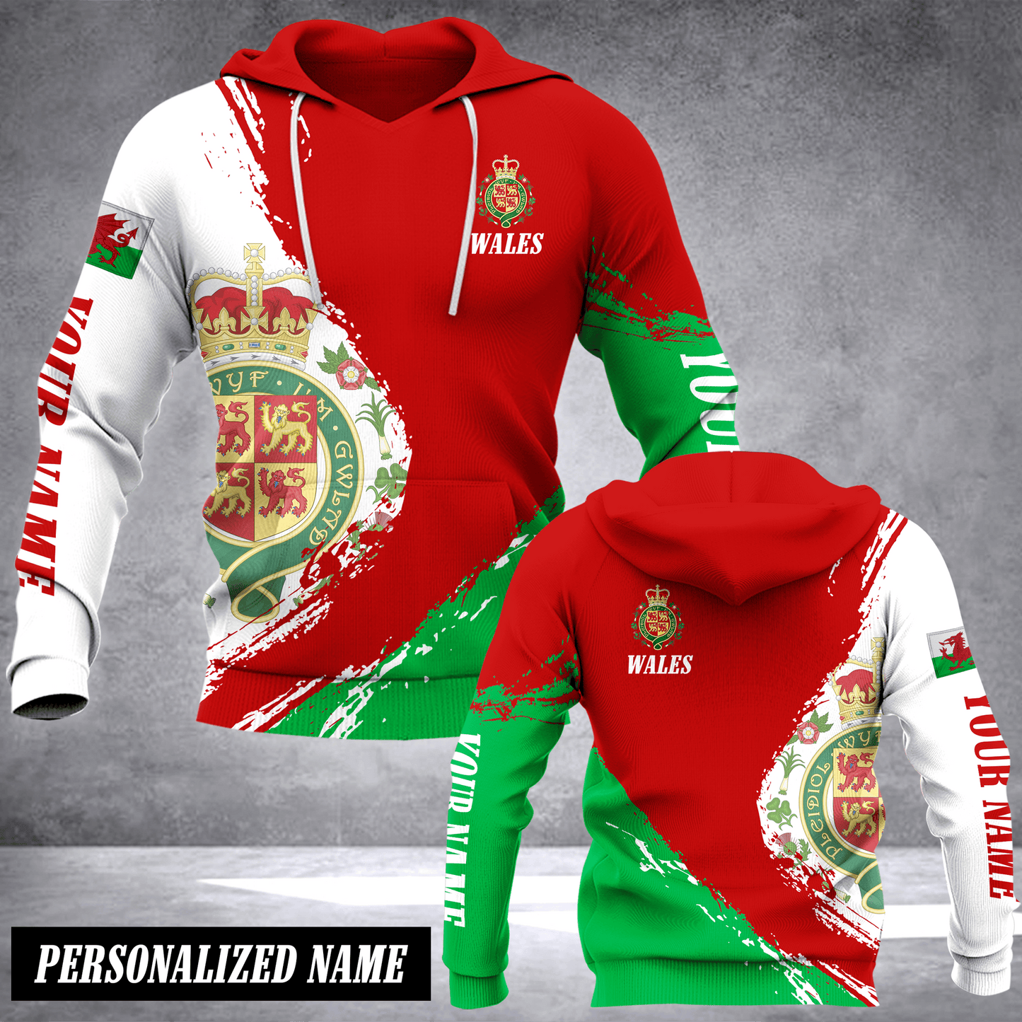 Wales HOODIE Customize hoodie 3d printed fly
