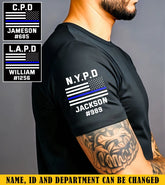 Personalized US Police Department Custom Name & ID T-shirt Printed