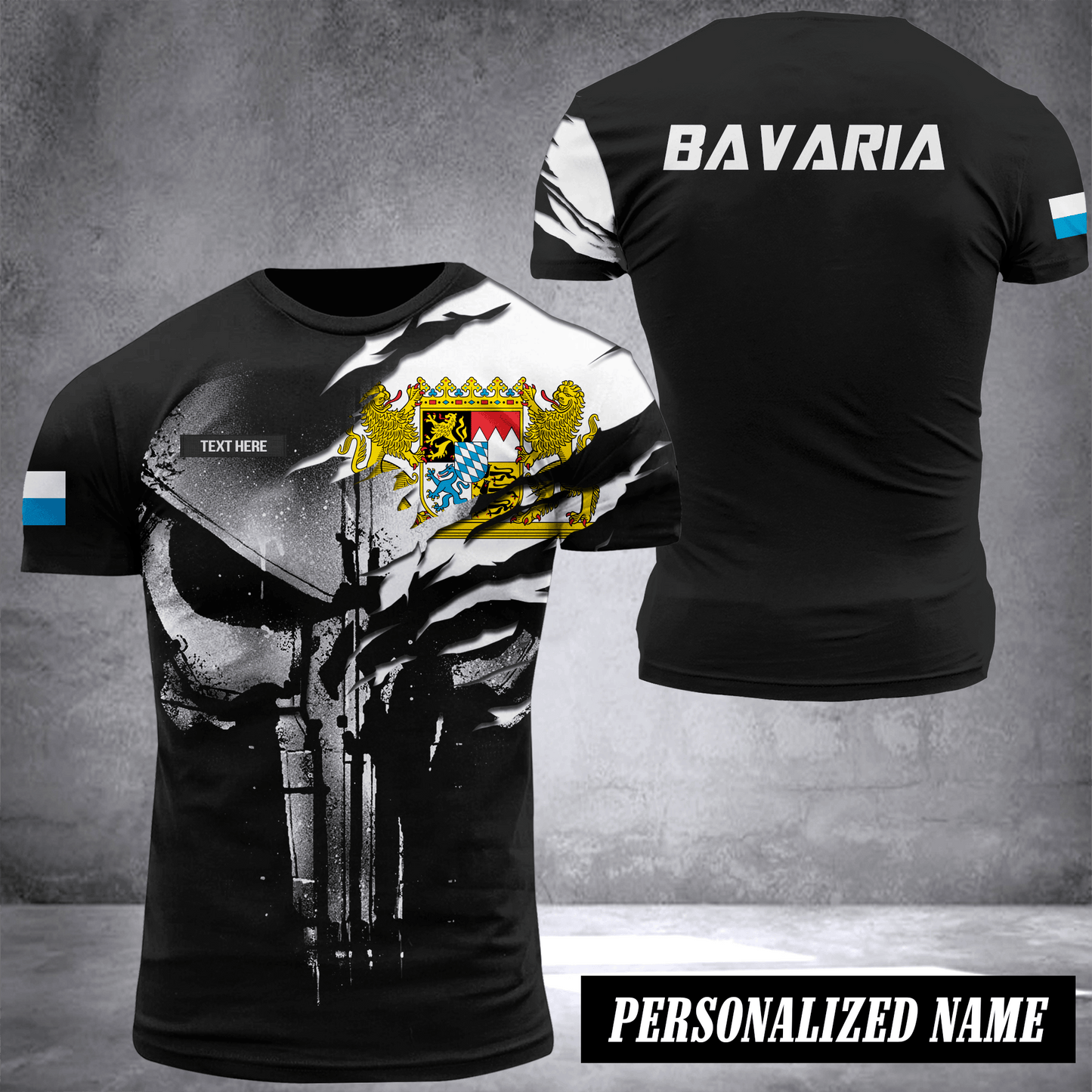 Bavaria pun flag customize T-shirt