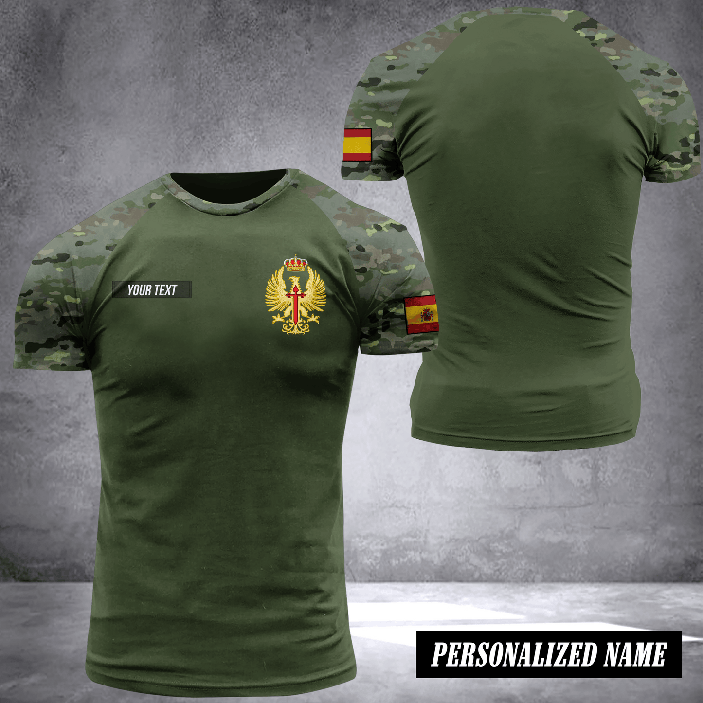 Spain camo customize T-shirt