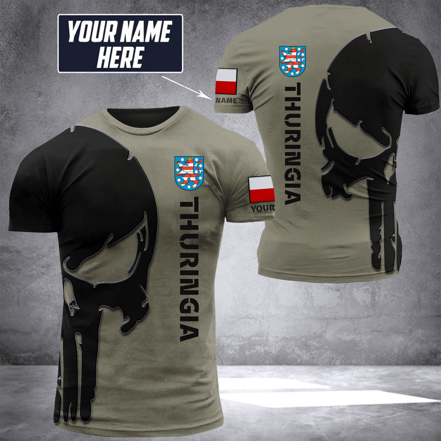 THURINGIA pun customize T-shirt