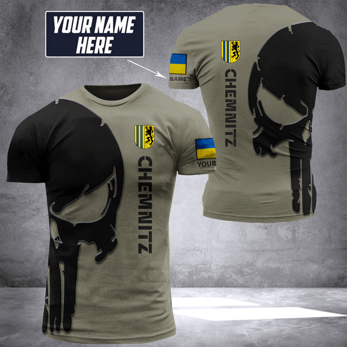 Chemnitz pun customize T-shirt