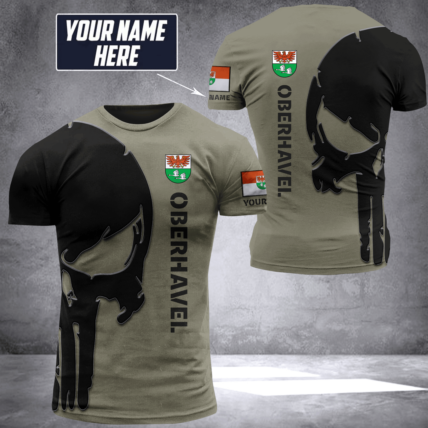 Oberhavel pun customize T-shirt