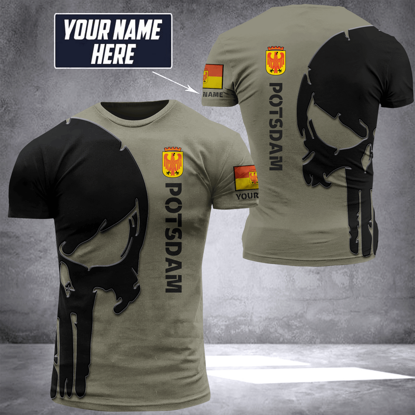 Potsdam pun customize T-shirt