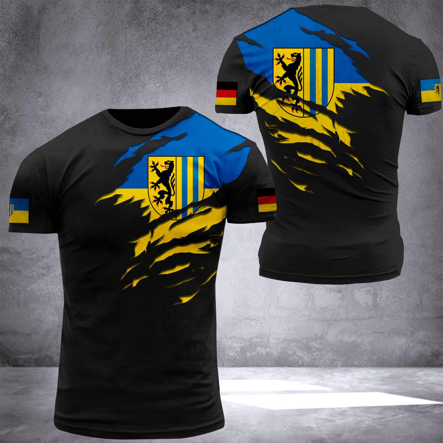Leipzig Germany National Flag T-shirt I02