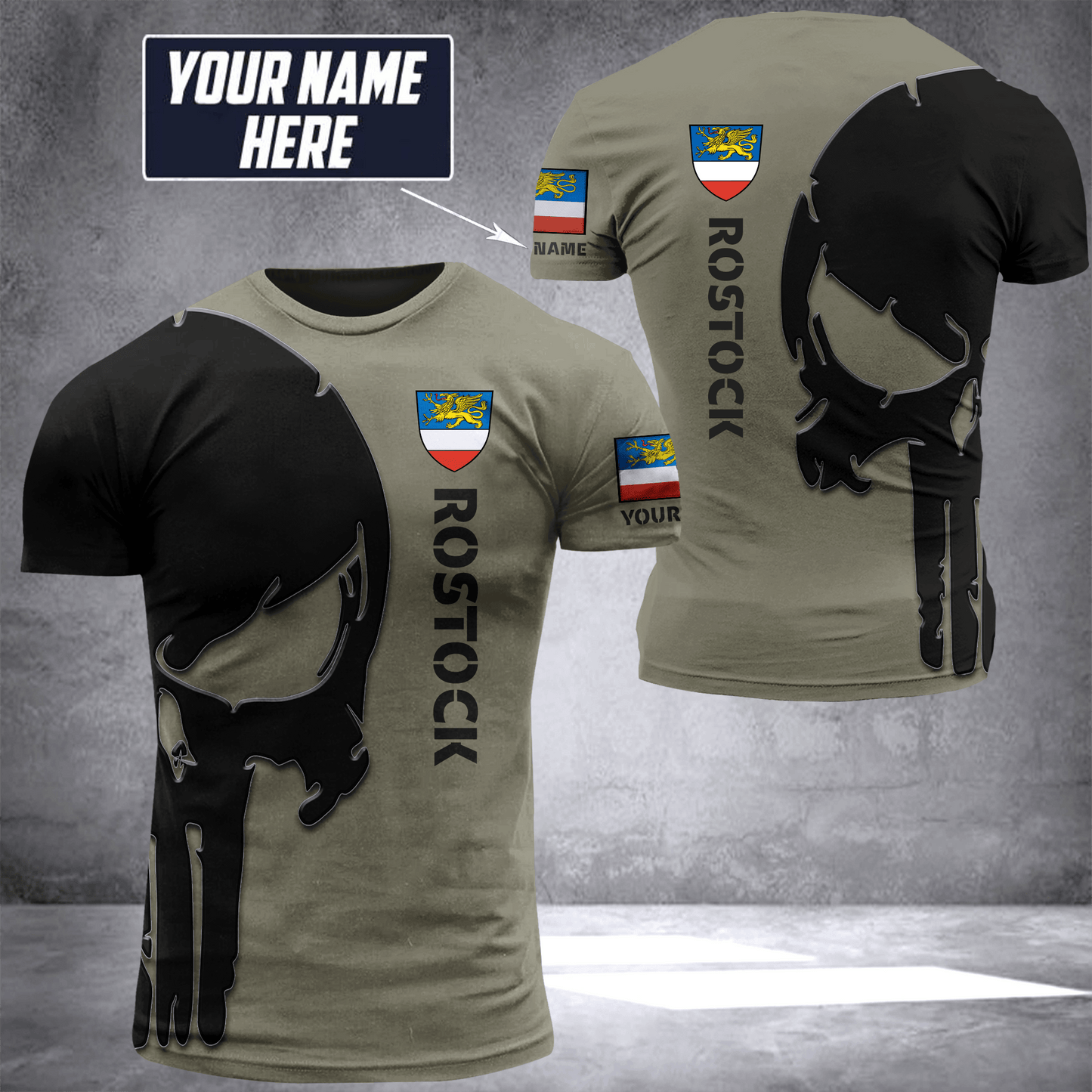 Rostock pun customize T-shirt