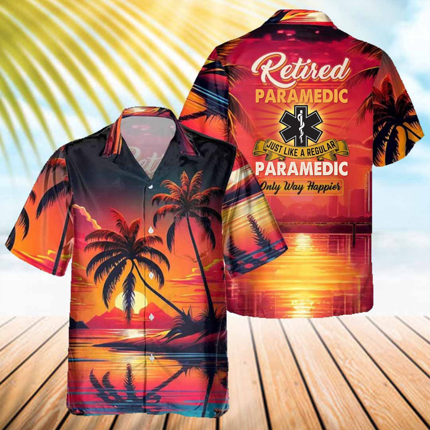 EMS- AOP POCKET HAWAIIAN SHIRT