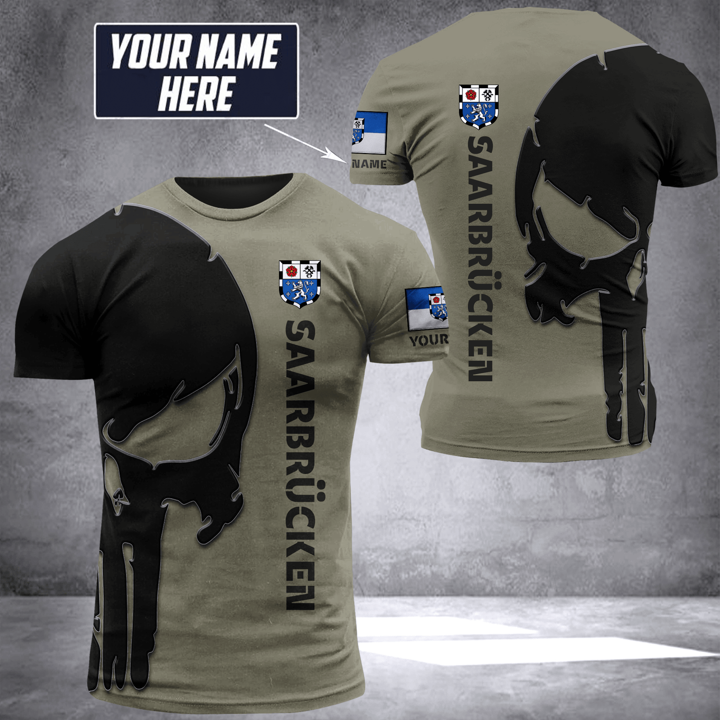 Saarbrücken pun customize T-shirt