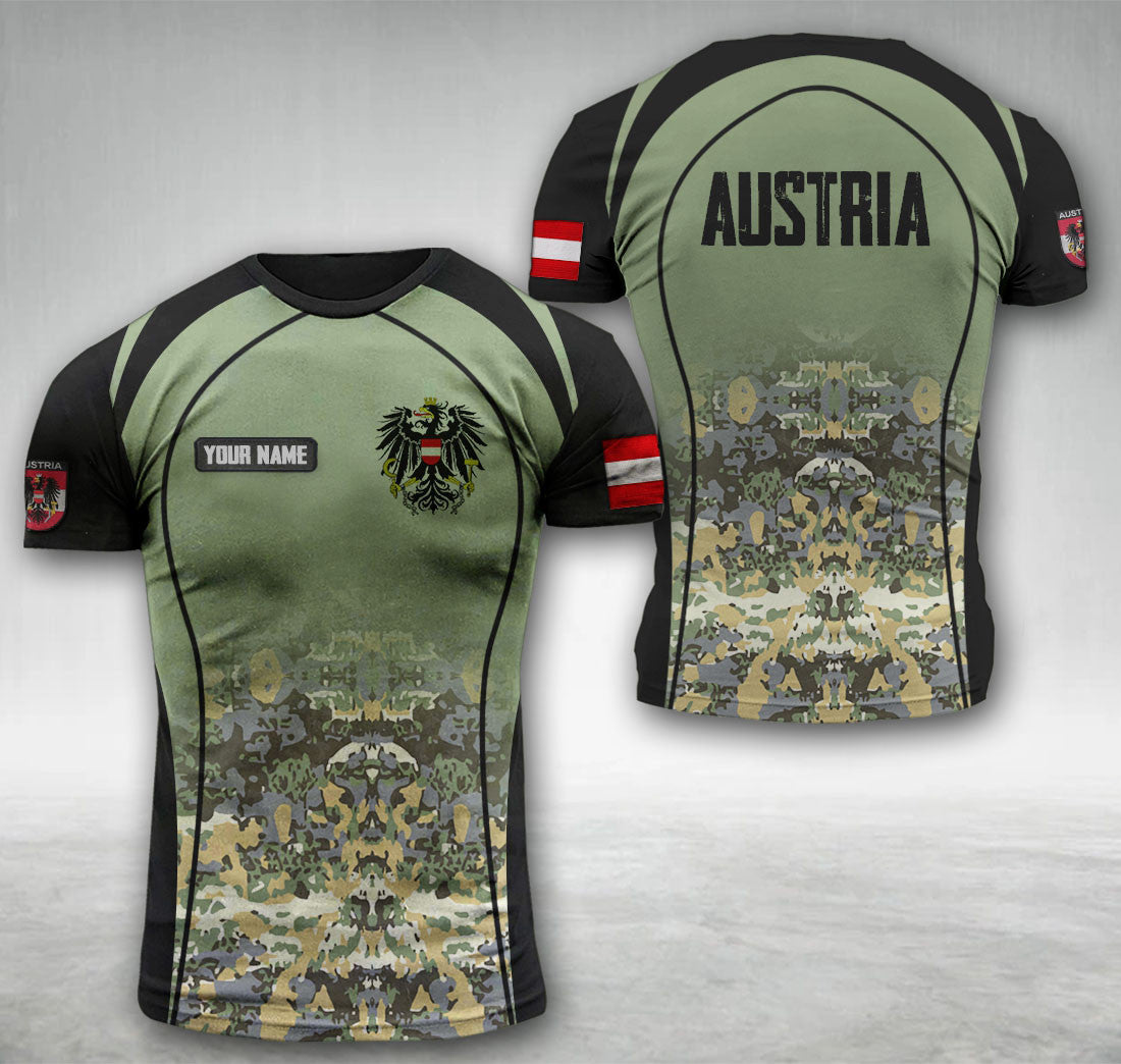 Austria camo customize T-shirt 1105