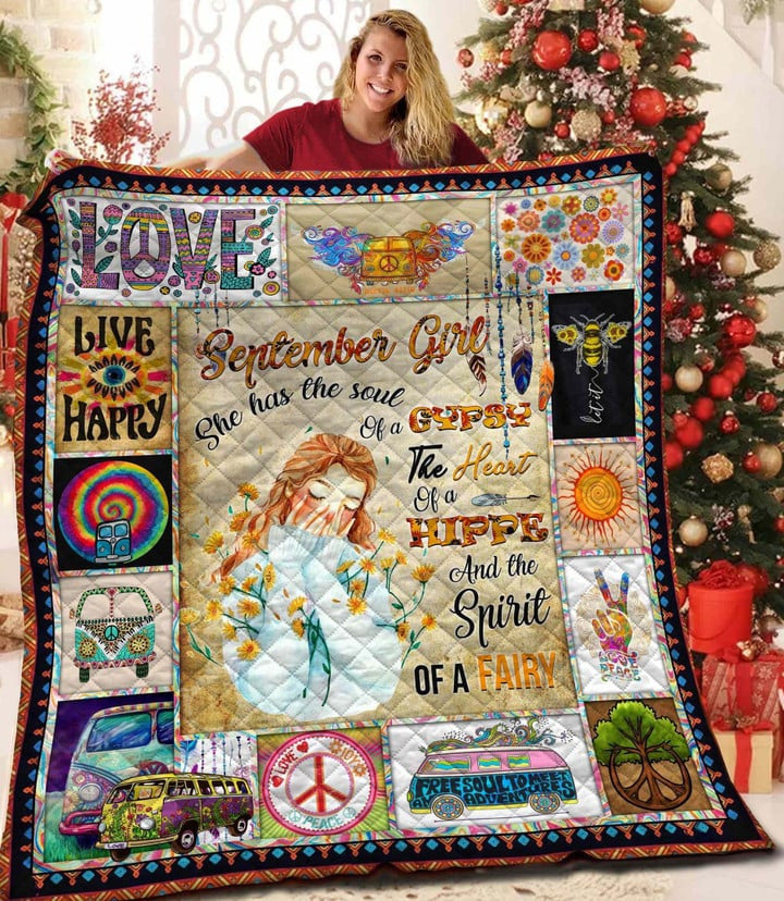 Hippie Peaceful bedding Quilt blankets 3d 008