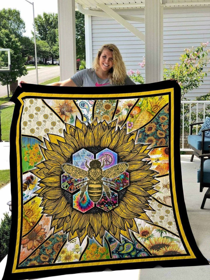 Hippie Peaceful bedding Quilt blankets 3d 020