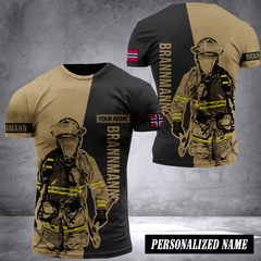 Firefighter Norway customize T-shirt 245