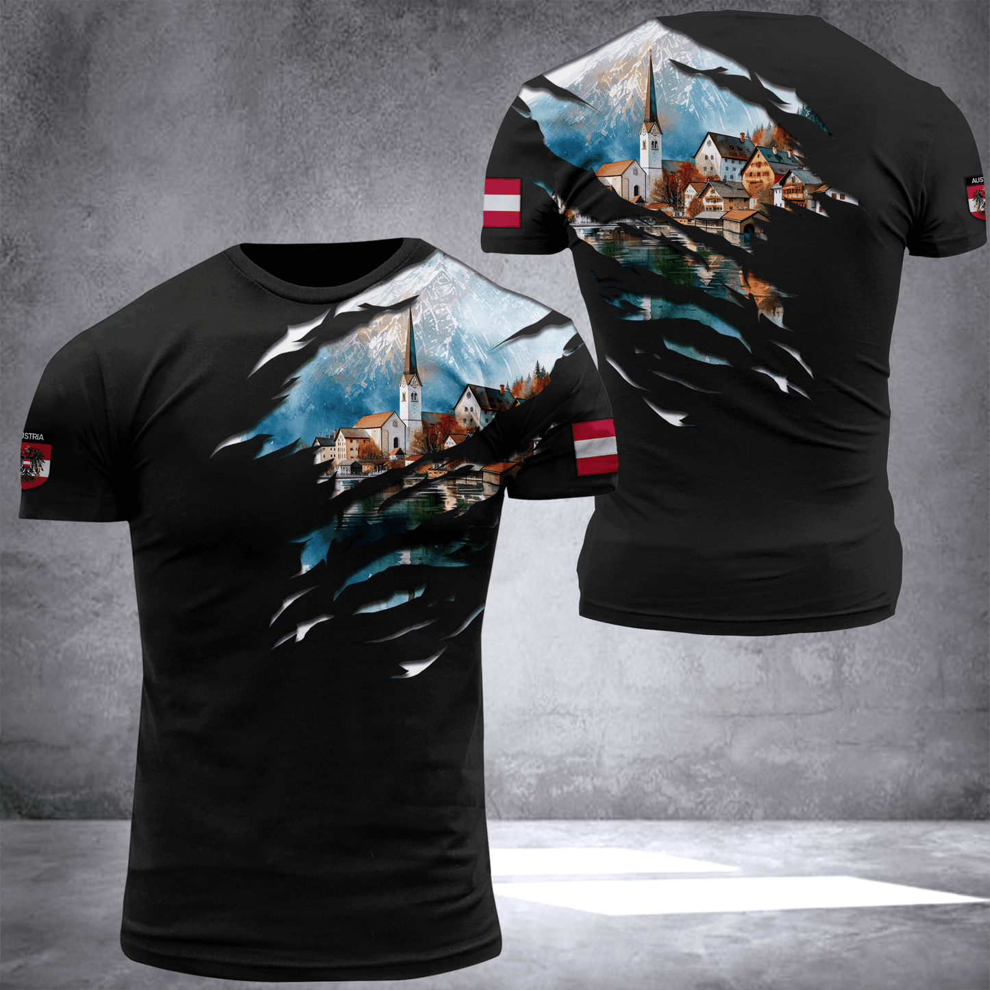 Austria art customize T-shirt