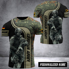 German soldier camo customize T-shirt