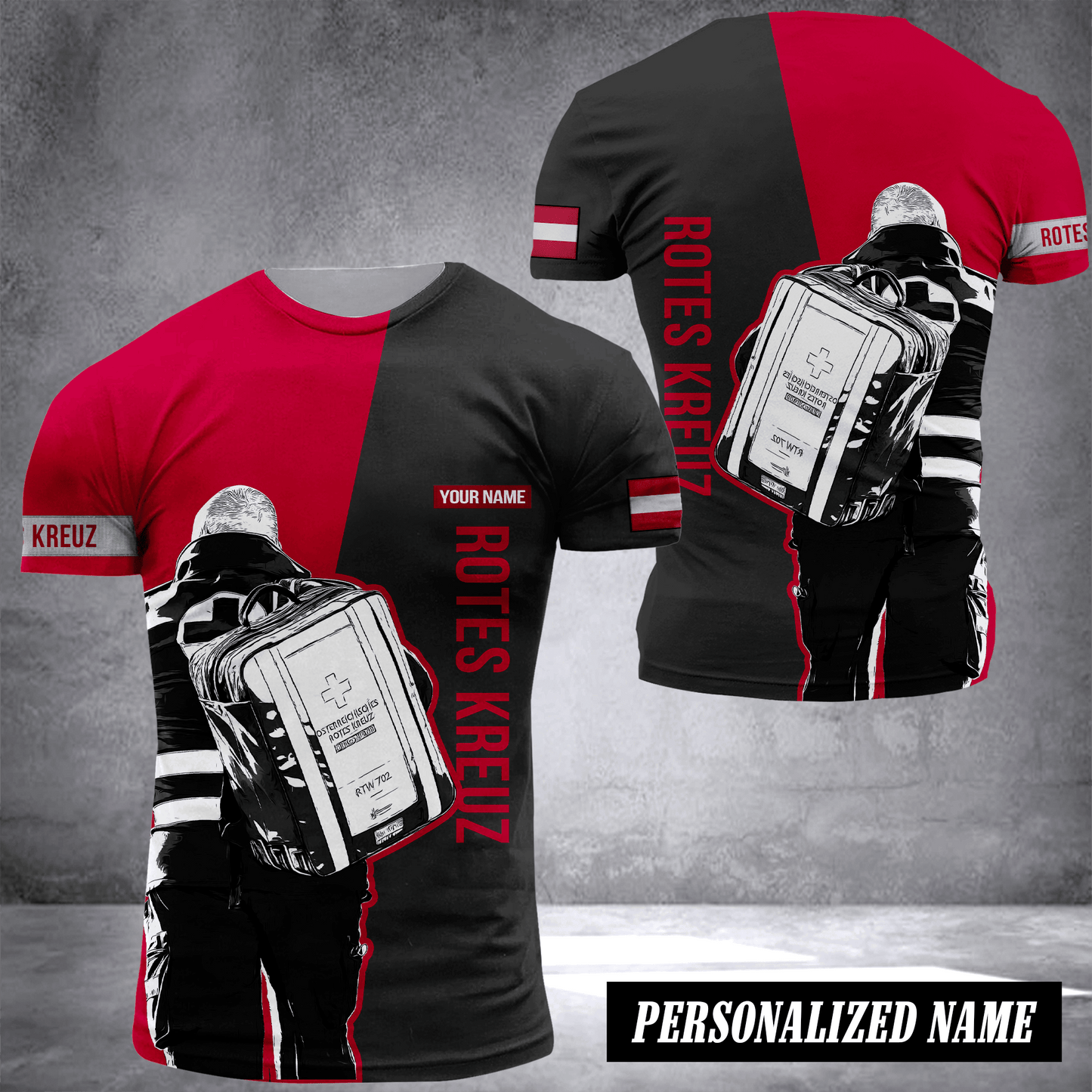 Rotes Kreuz custom T-shirt 2509