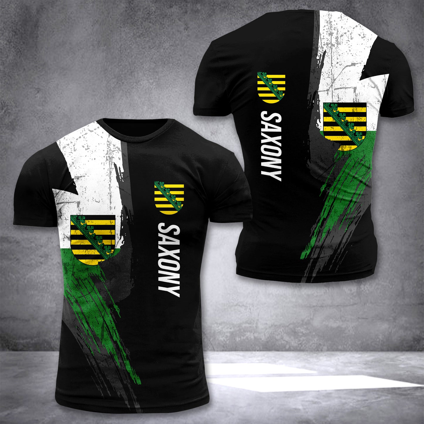 Saxony Sachsen flag T-shirt 2509