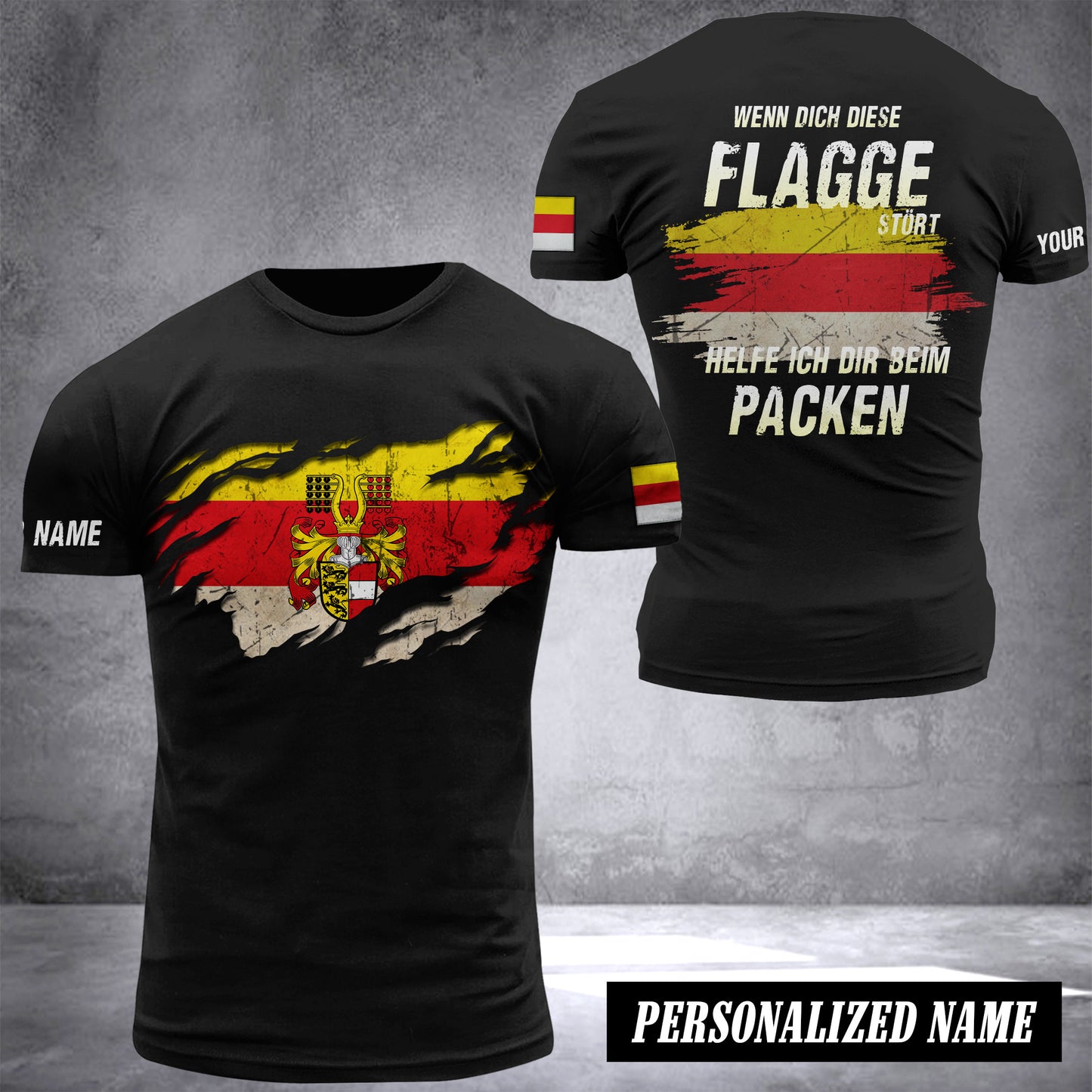 KÄRNTEN flag custom T-shirt 2509