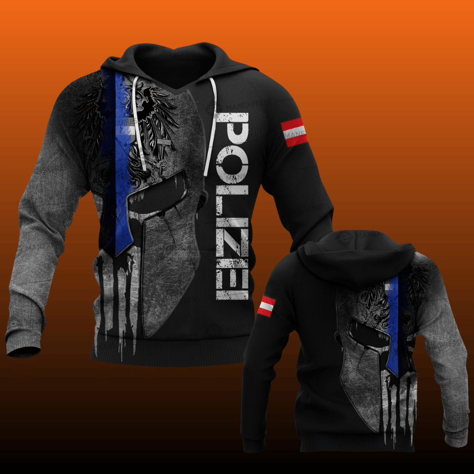 Polizei Austria Blue Line customize hoodie 245
