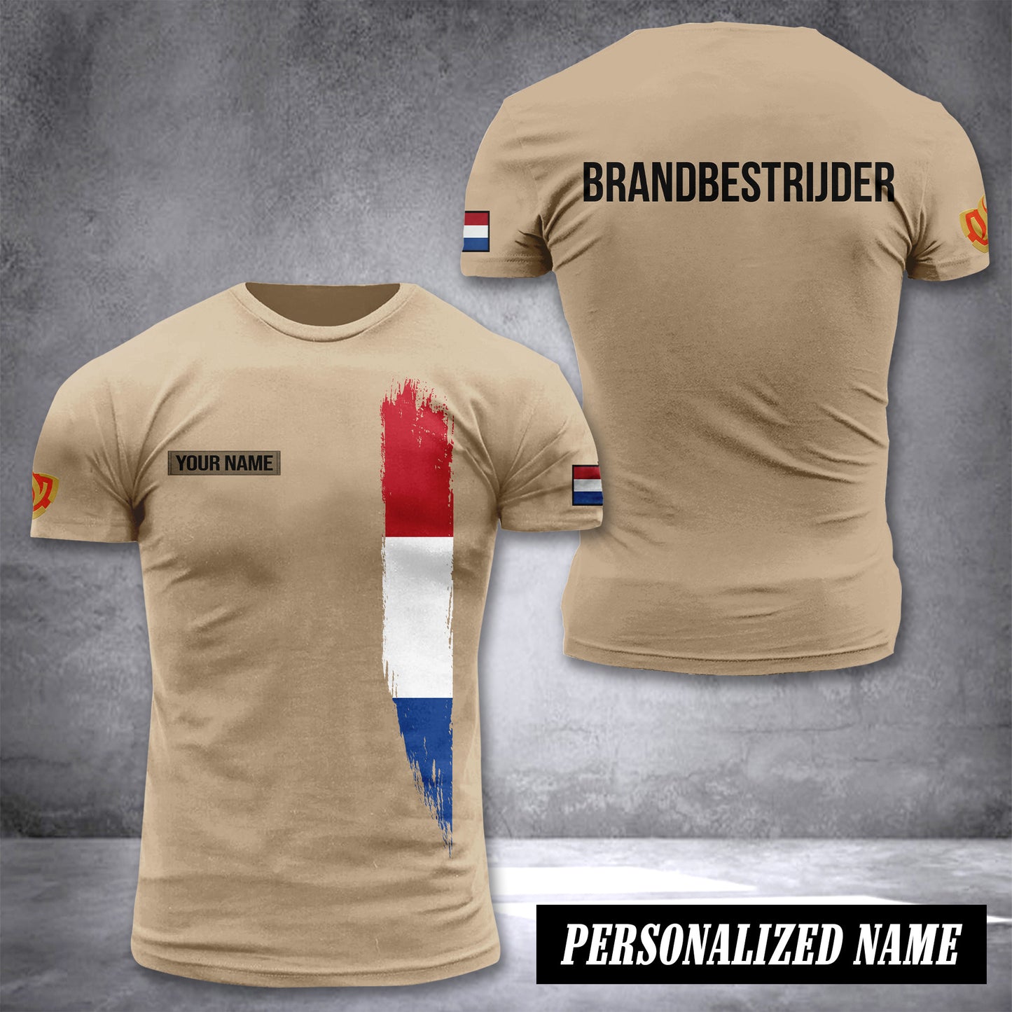 Firefighter Netherlands customize T-shirt 2452