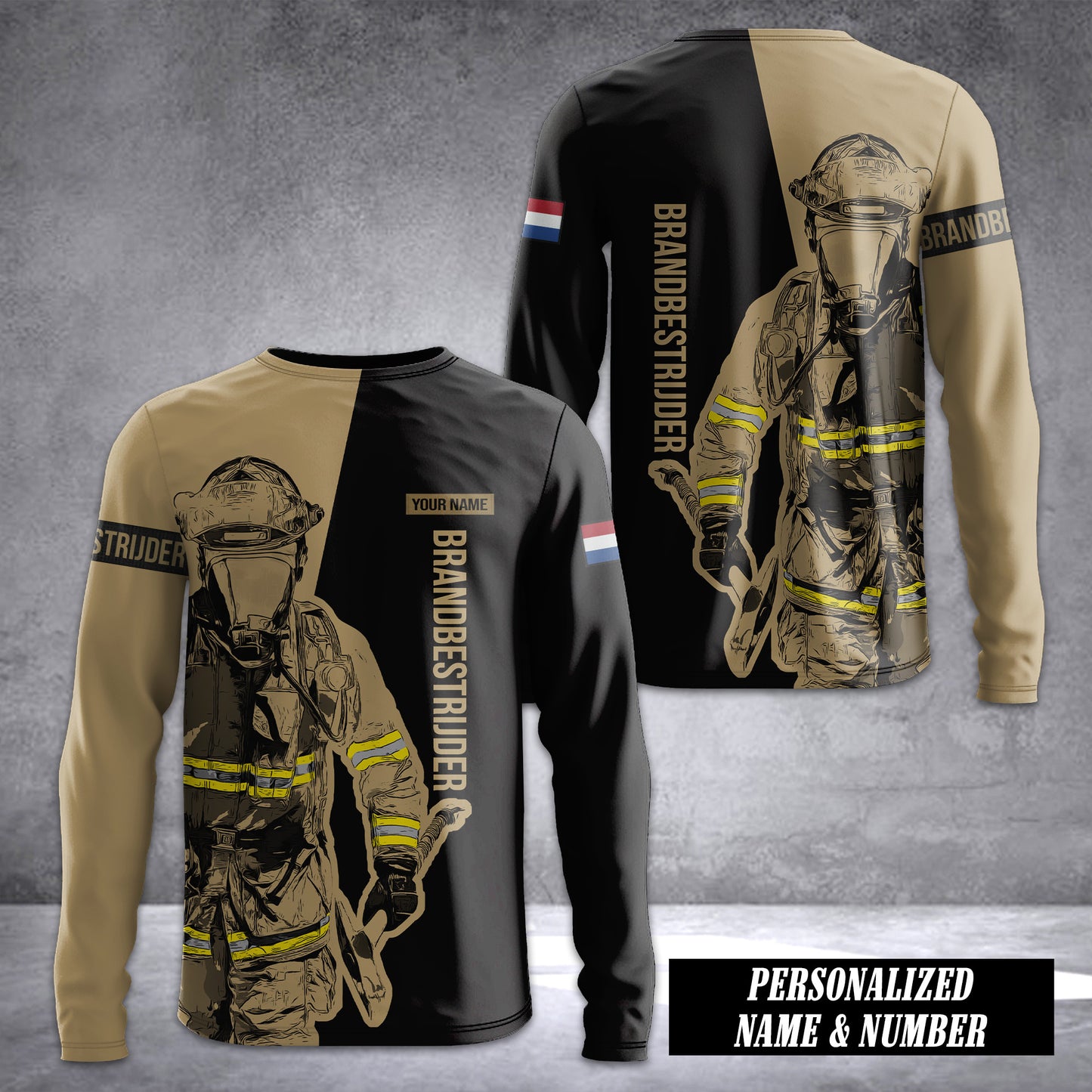Firefighter Netherlands Sleeve T-shirt 245