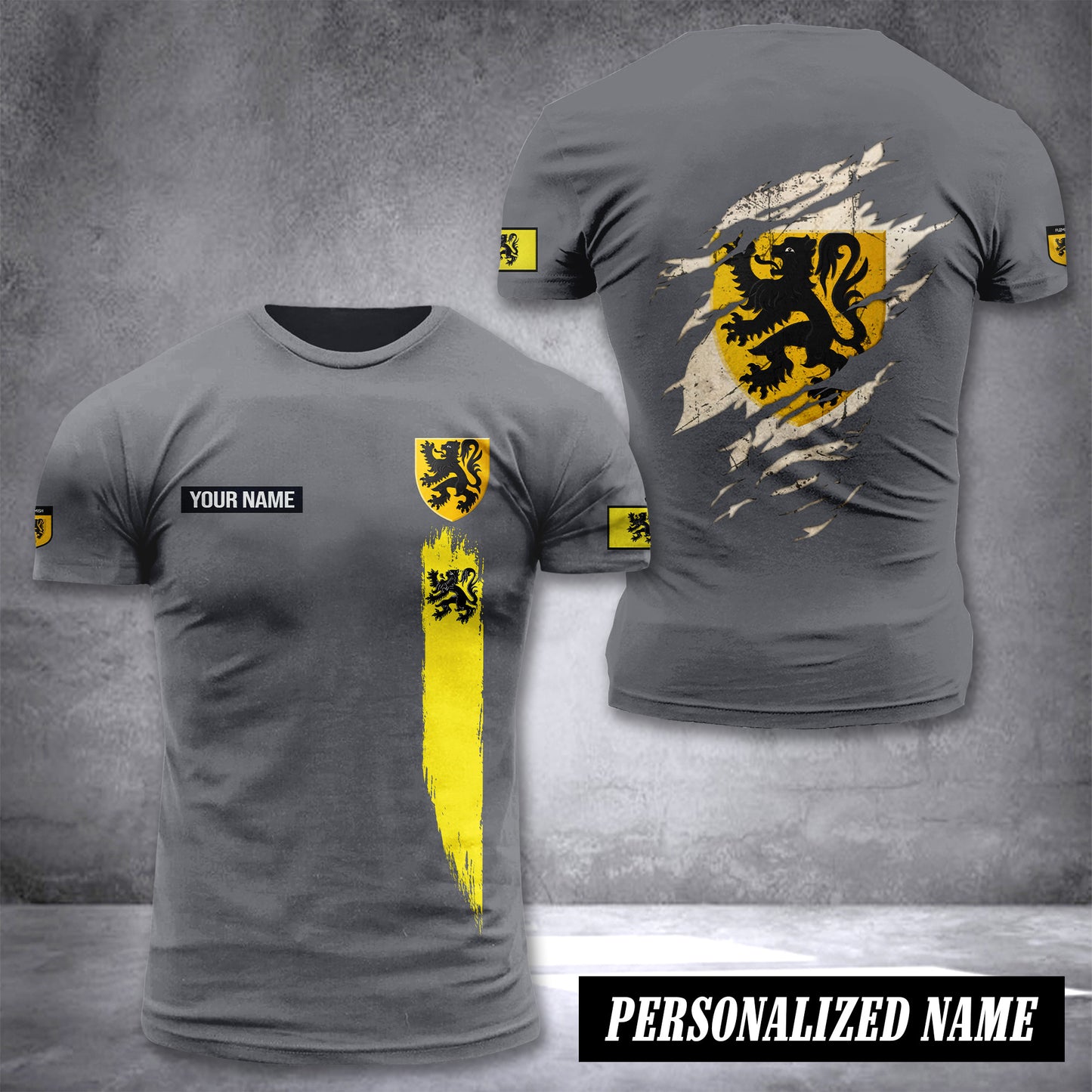 Flemish customize T-shirt back