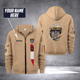 Polizei Austria customize Zipper cardigan jacket
