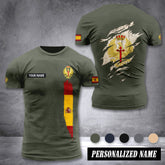 Soldier Spain customize T-shirt back