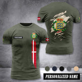 Soldier Denmark customize T-shirt back army