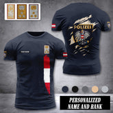 Polizei Austria customize rank T-shirt