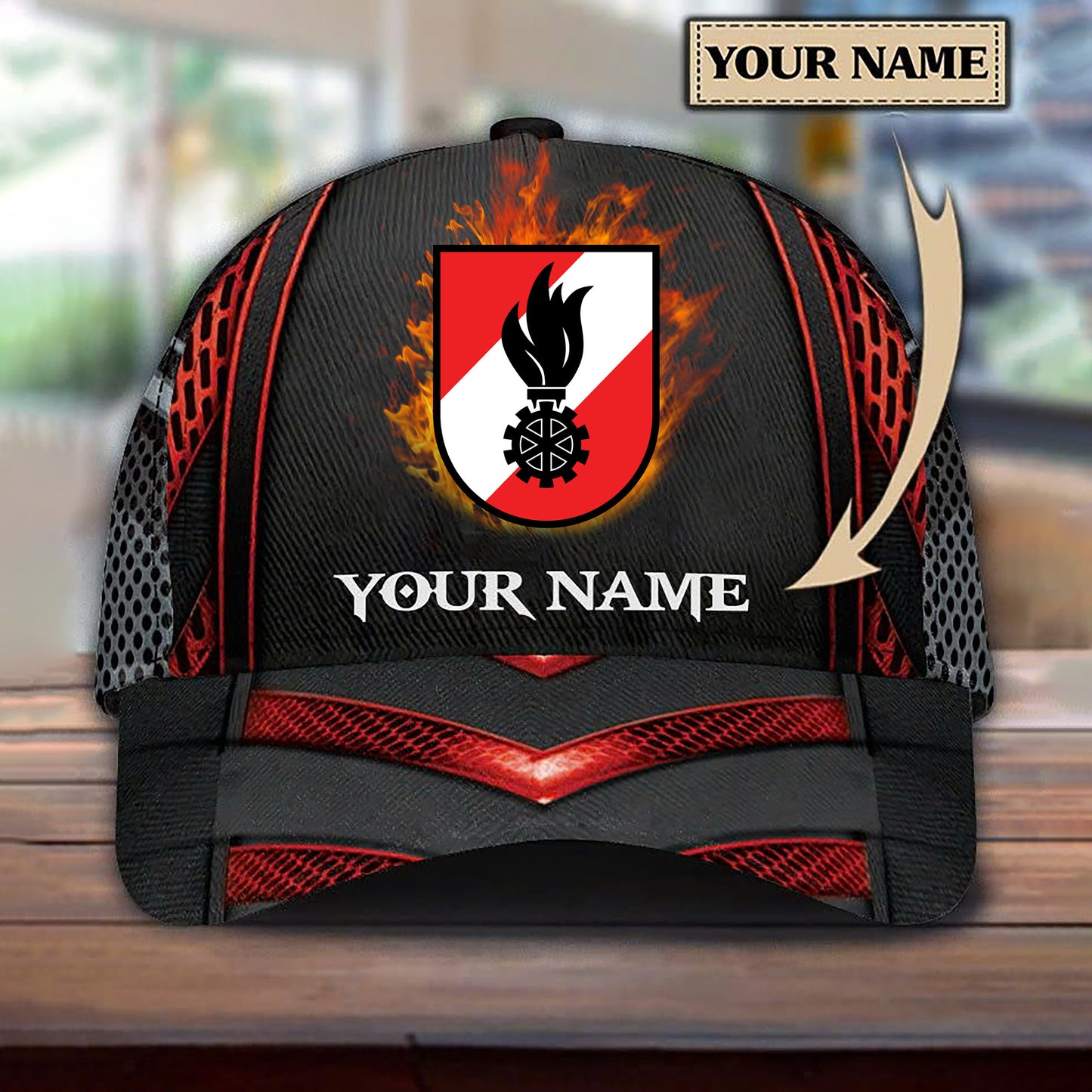 Firefigter austria cap 3d printed 245