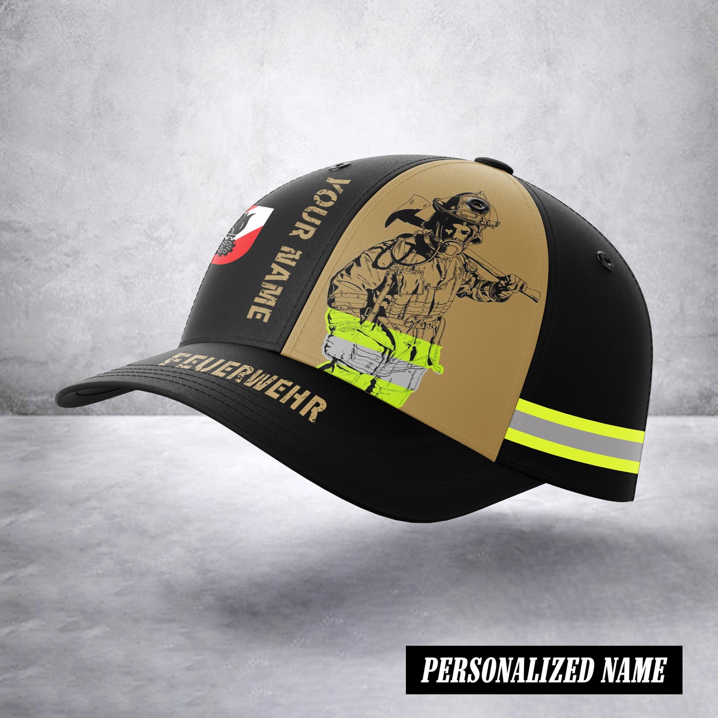 Firefigter austria cap 3d printed 284