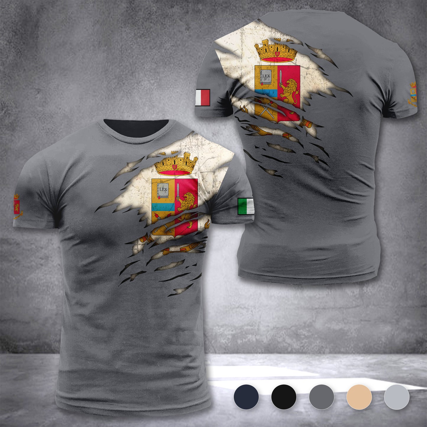 Polizia Di Stato customize ranking T-shirt