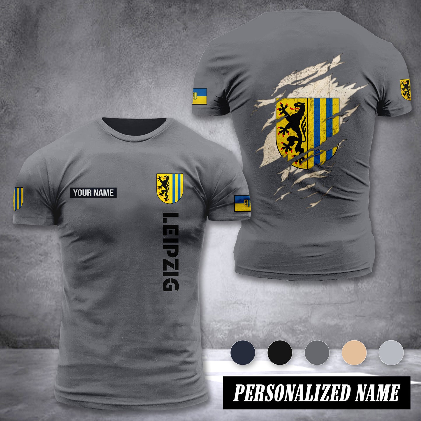 Leipzig customize T-shirt back