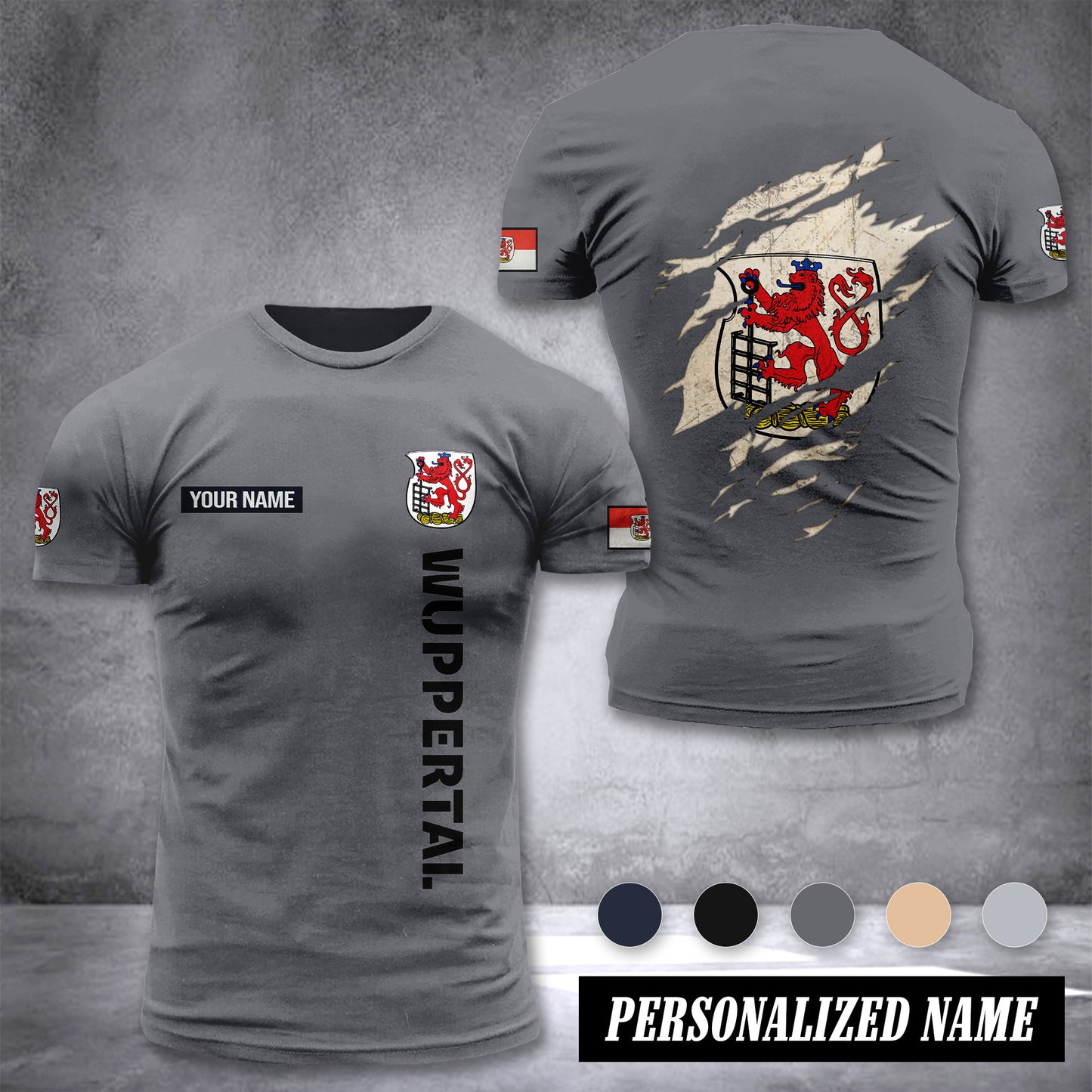 Wuppertal customize T-shirt back