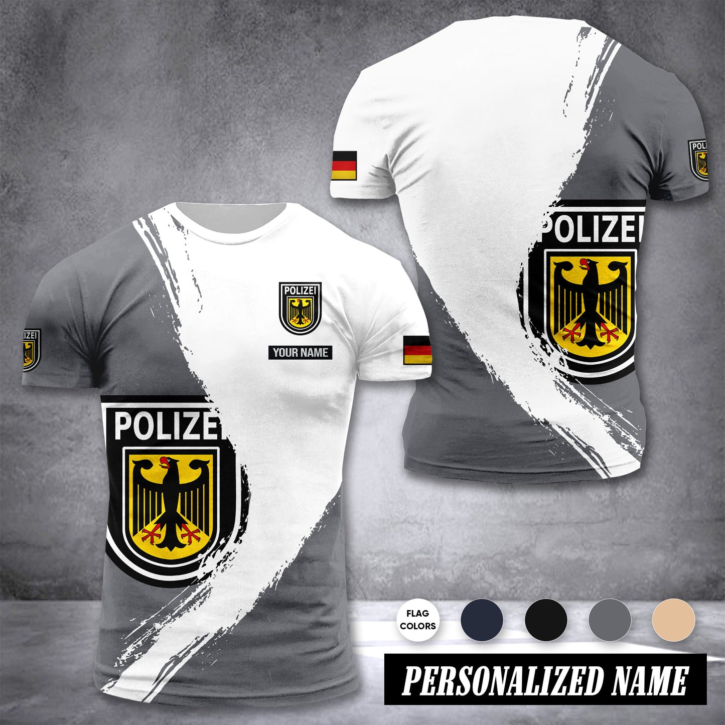 Polizei Germany customize T-shirt color