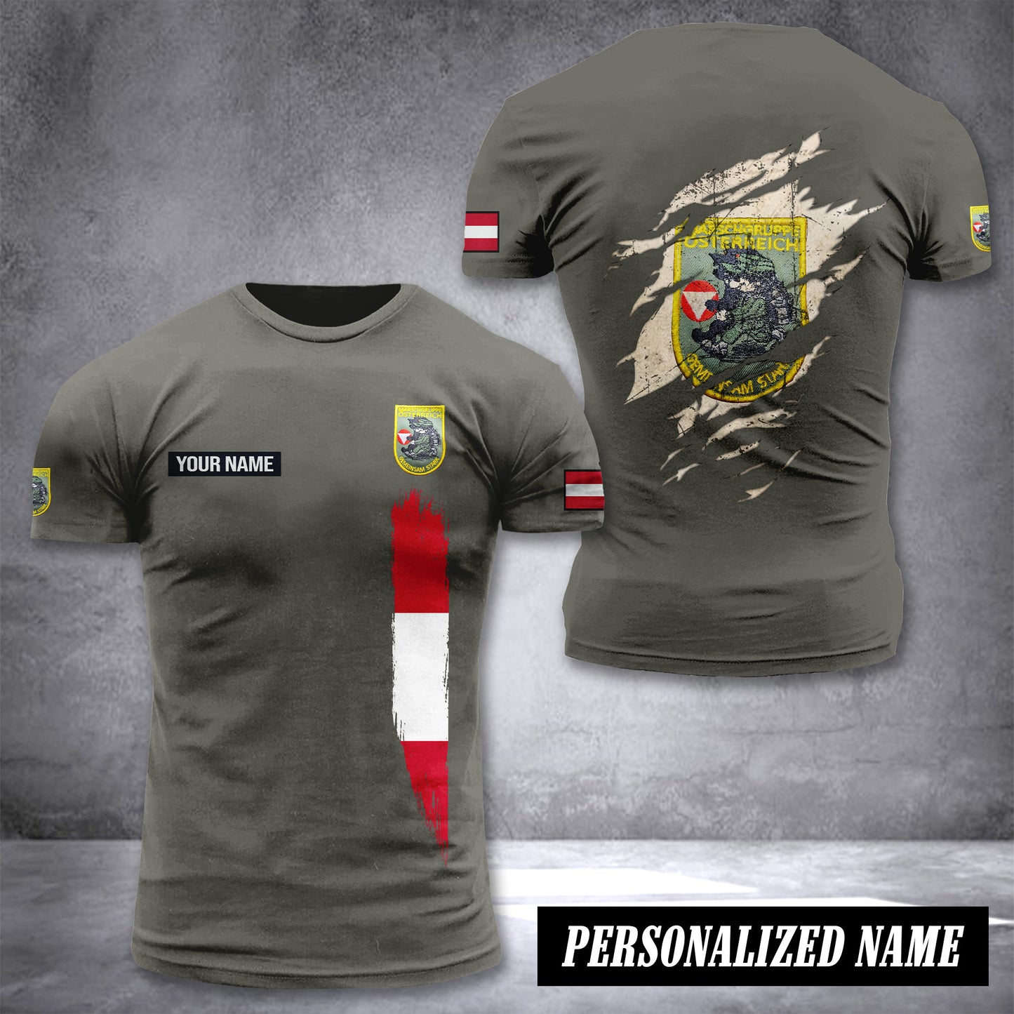 HSV-Wien customize T-shirt back soldier