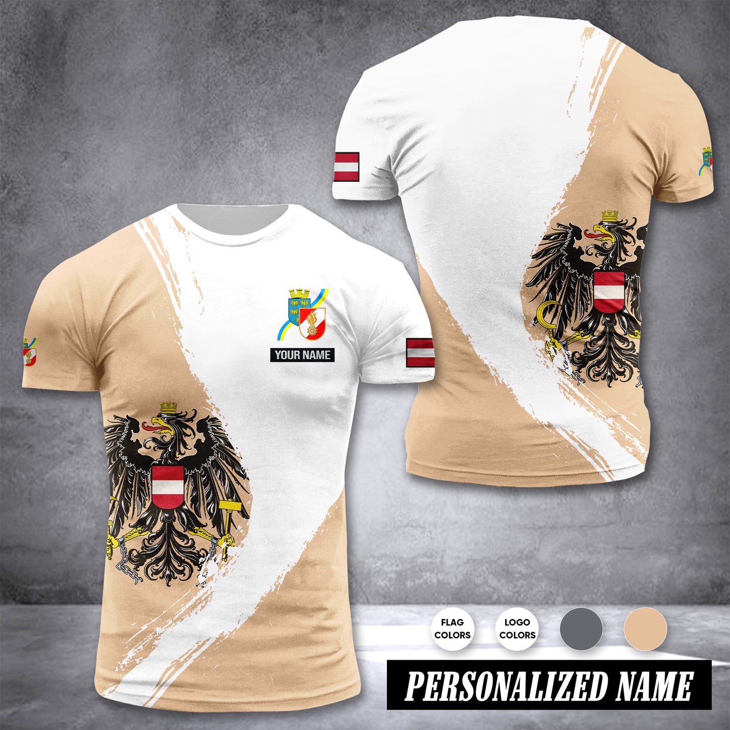 Feuerwehr Firefighter Austria customize T-shirt color3