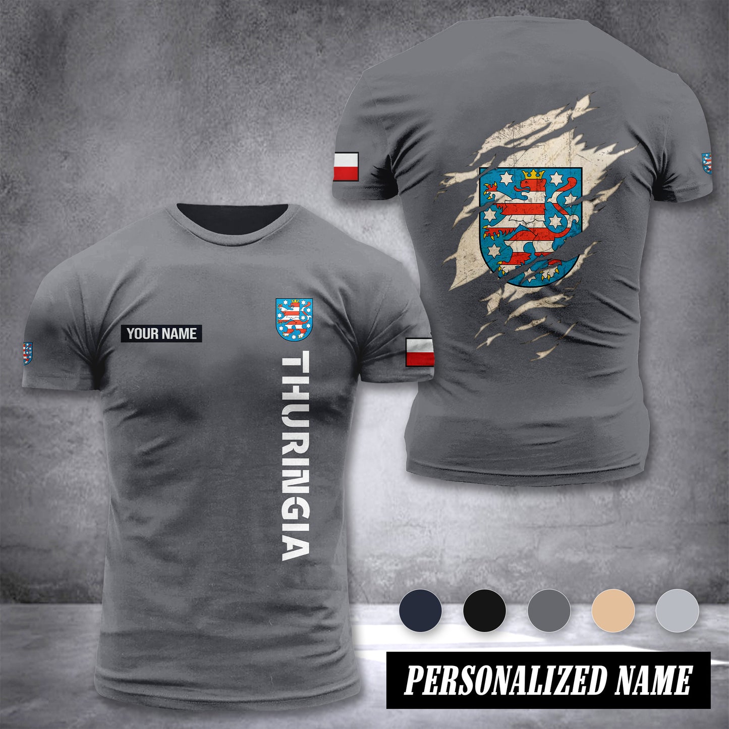 THURINGIA customize T-shirt back