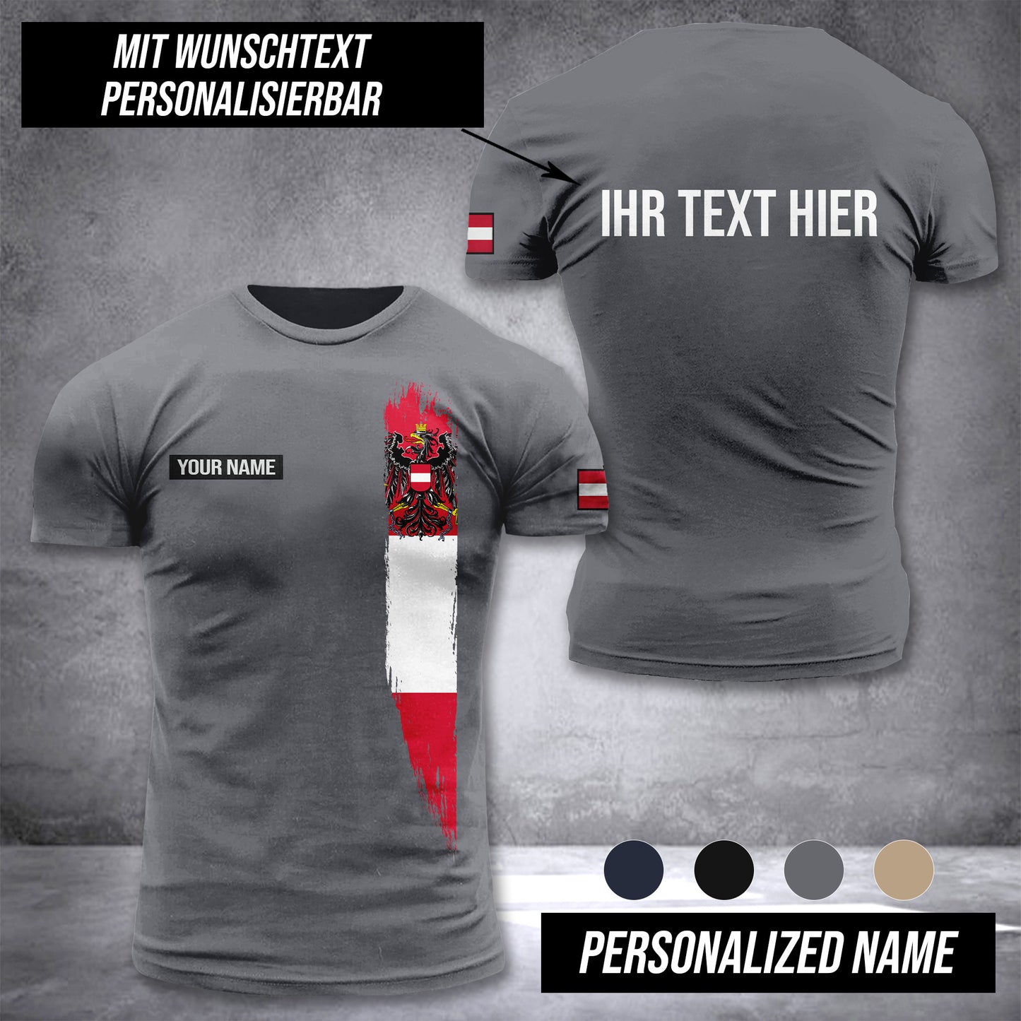Austria customize t shirt 3d 276