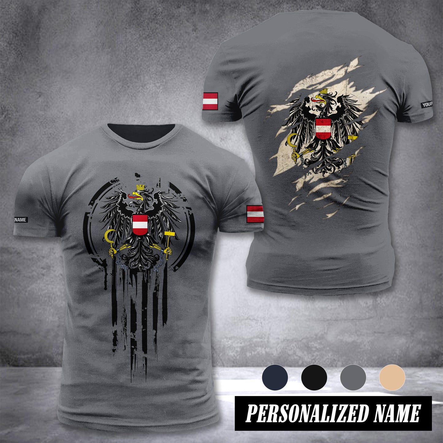 Austria customize t shirt 3d 2762
