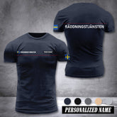 Firefighter Sweden customize T-shirt 3d 39