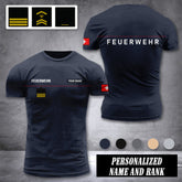Firefighter Switzerland customize ranking T-shirt 276