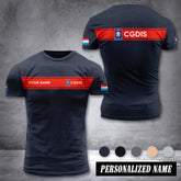 Firefighter Luxembourg customize ranking T-shirt 2762