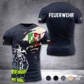 Firefighter Nordrhein-Westfalen Germany customize T-shirt 3d 297