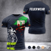 Firefighter Magdeburg Germany customize T-shirt 3d 168